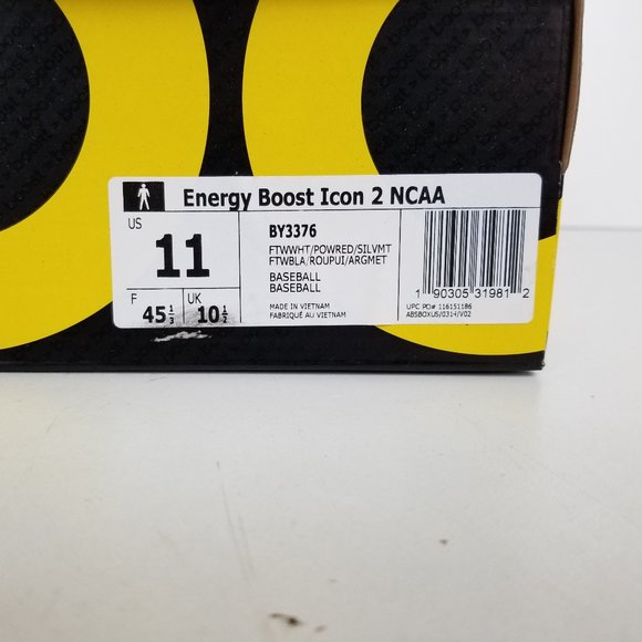 NC State Wolfpack Adidas Energy Boost Icon 2 NCAA - Picture 2 of 11